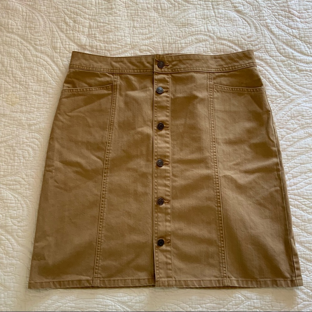 Old Navy Women’s Brown Button Up Skirt Size 14